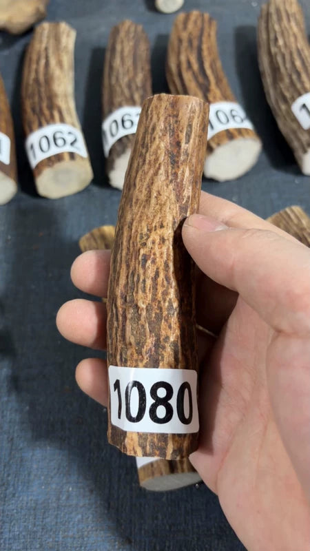 Antler Knife Handle Scale Blank #1080 – 122mm Natural Stag