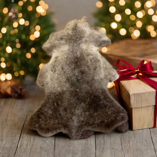 cat dog sofa bed puppy gift Unique Natural color sheepskin wool leather fur carpet Genuine Leather Dry clean only