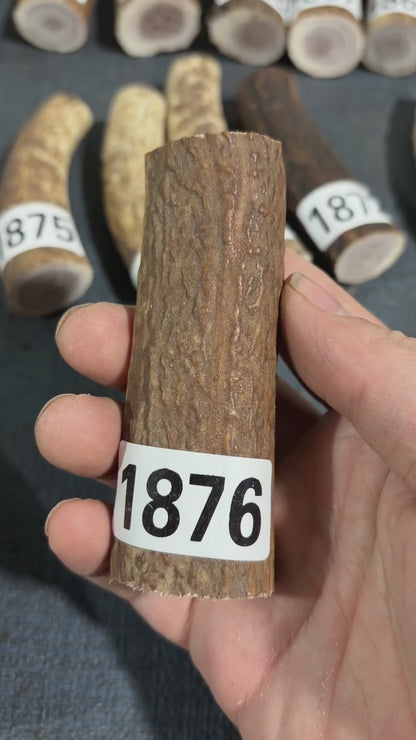 Antler Knife Handle Scale Blank #1876 – 93mm Natural Stag