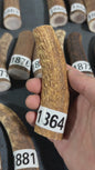 Antler Knife Handle Scale Blank #1863 – 116mm Natural Stag